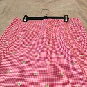 Pretty pink check shirt with limes